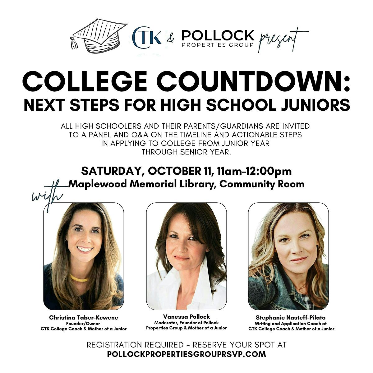 COLLEGE COUNTDOWN: Next Steps for High School Juniors