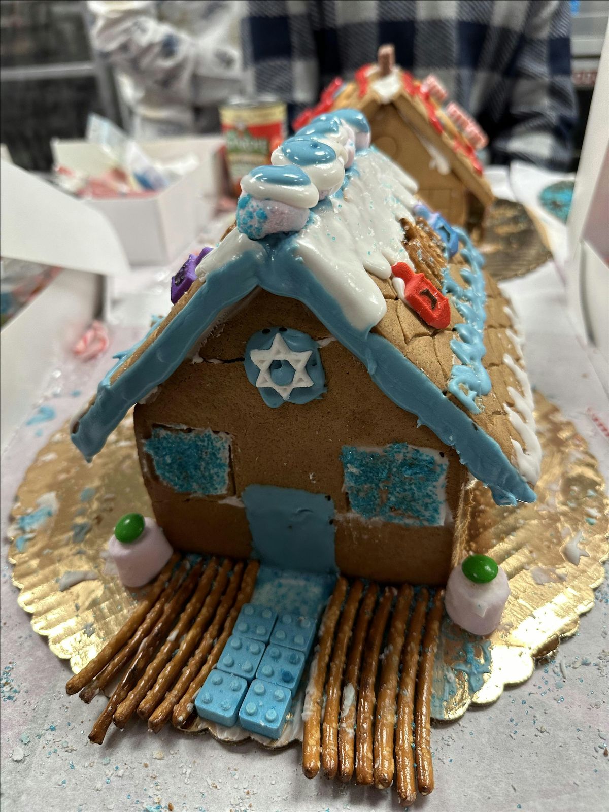 Gingerbread House Decorating for Chanukkah & take home.