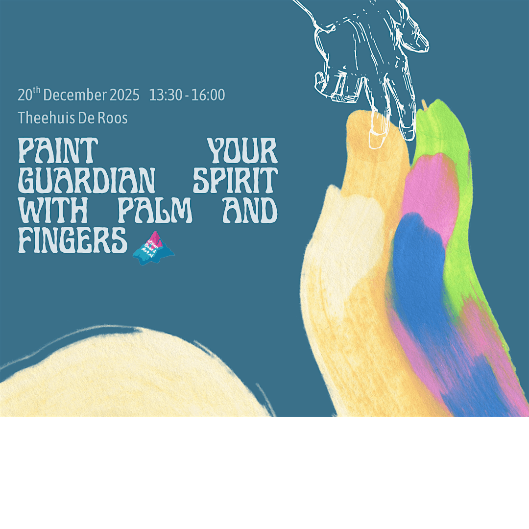 Spiritual painting with palm and fingers -- recognize your guardian spirit