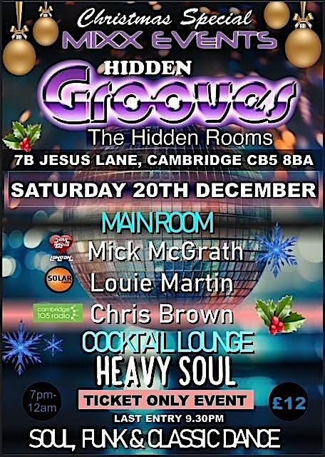 HIDDEN GROOVES SOULFUL XMAS PARTY