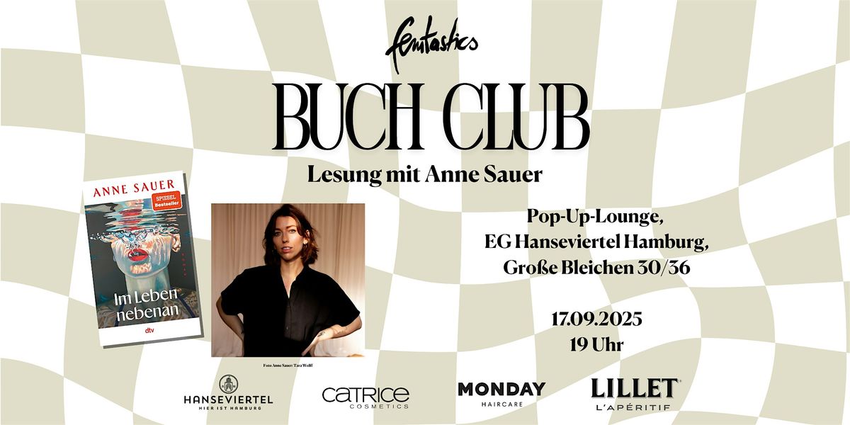 femtastics Buchclub: Lesung & Get-Together mit Anne Sauer