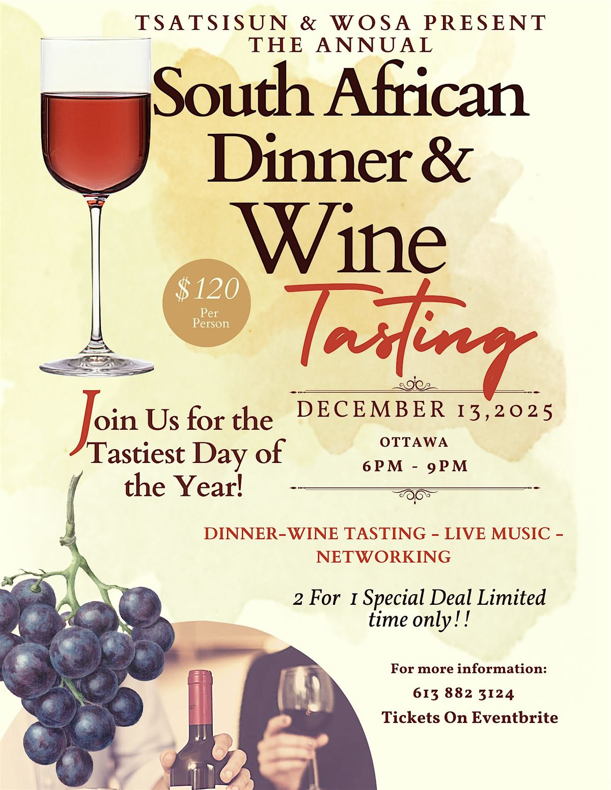 South African Dinner & Wine Tasting