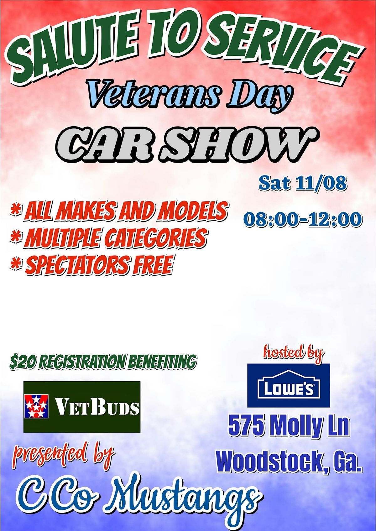 Salute to Service- Veterans Day Car Show