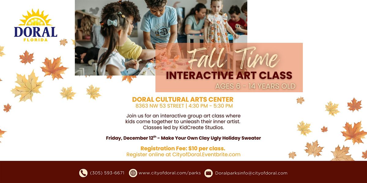 Make Your Own Clay Ugly Holiday Sweater - Fall Time Interactive Art Class