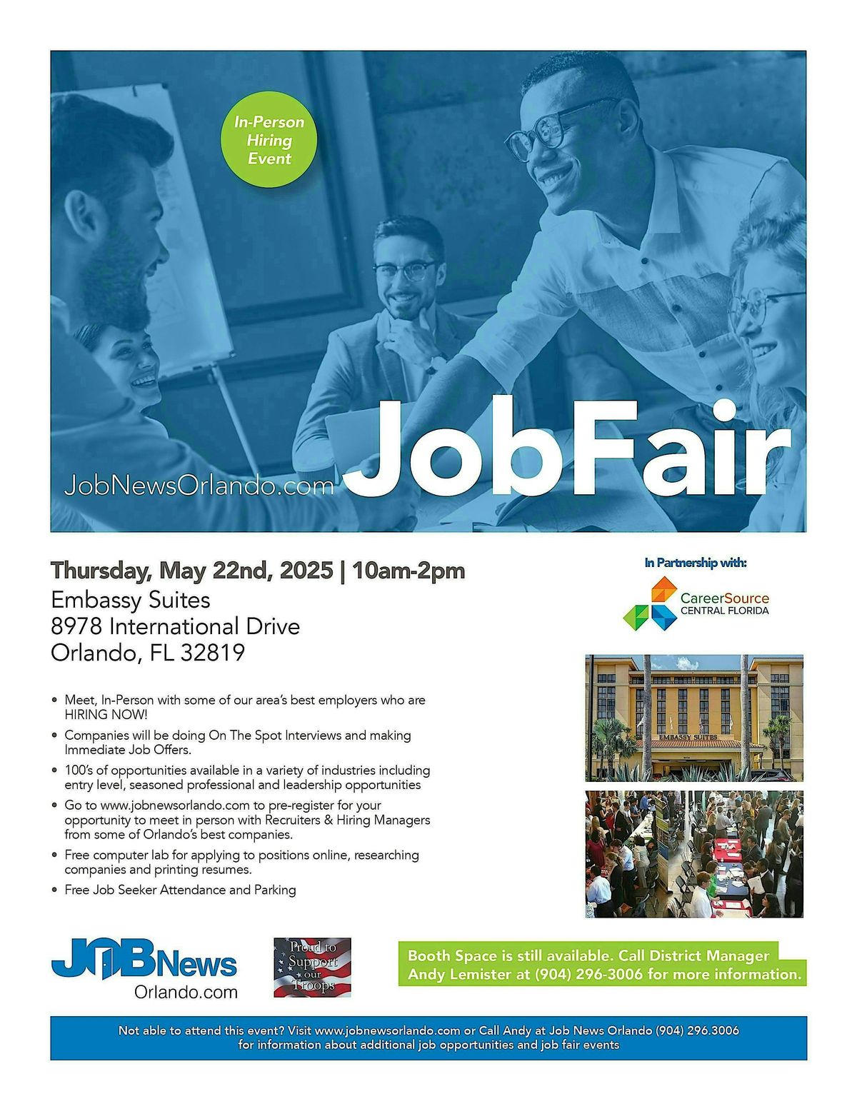 ORLANDO JOB FAIR - Local Companies Hiring for 100s of JOBS - May 22nd ...