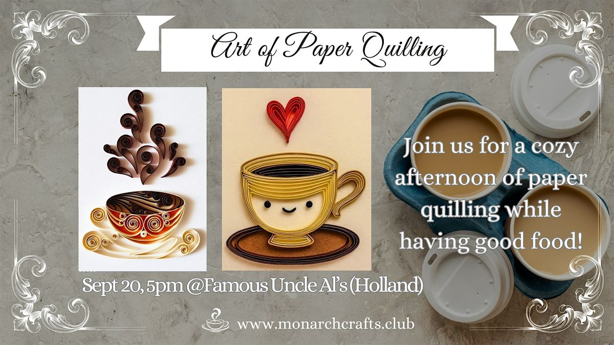 Art of Paper Quilling: Coffee Time