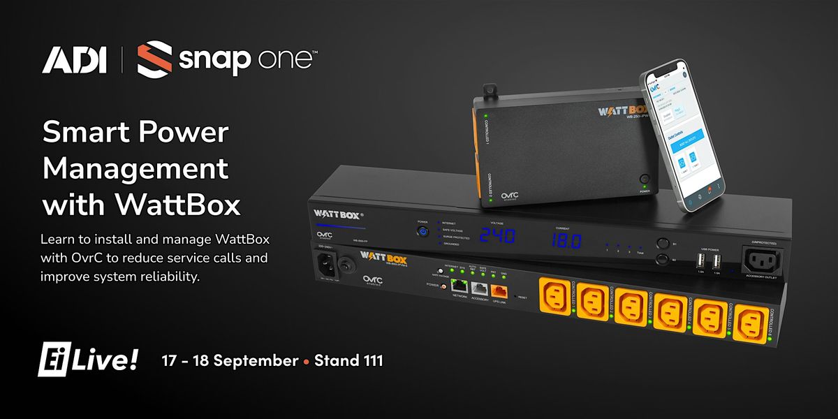 Smart Power Managment with Wattbox - EI Live