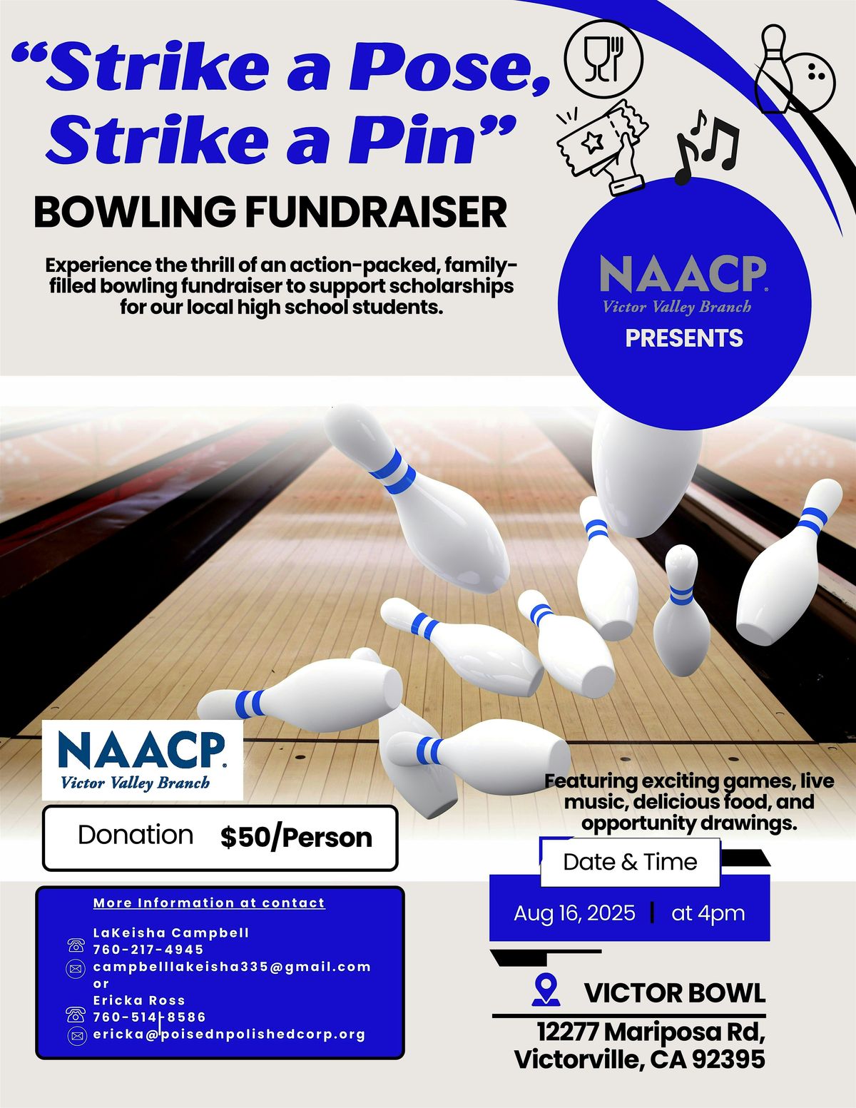 NAACP Victor Valley Branch Bowling Fundraiser