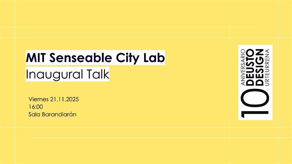 MIT Senseable City Lab - Inaugural Talk