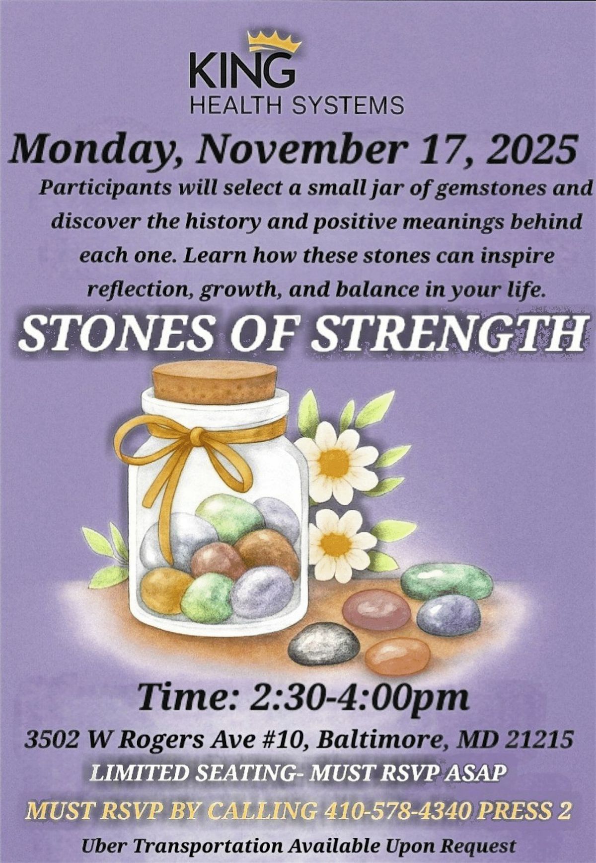King Health Systems: Stones of Strength