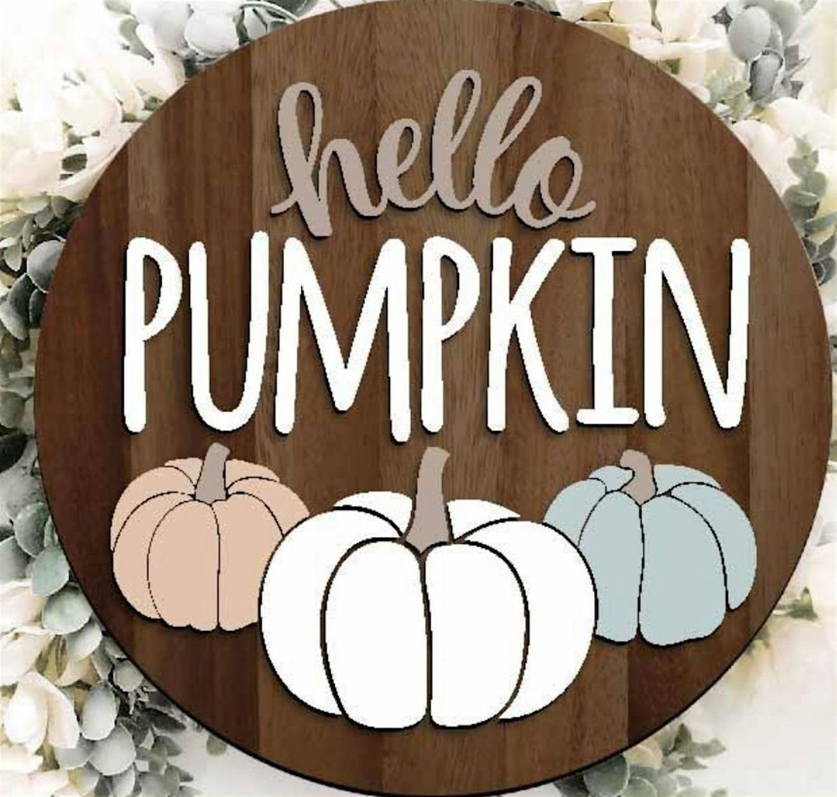 Paint Hello Pumpkin Door sign