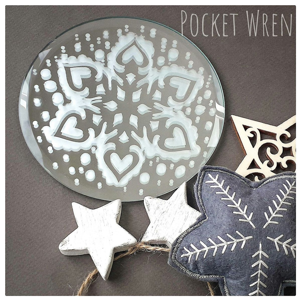 Etched Glass Coasters