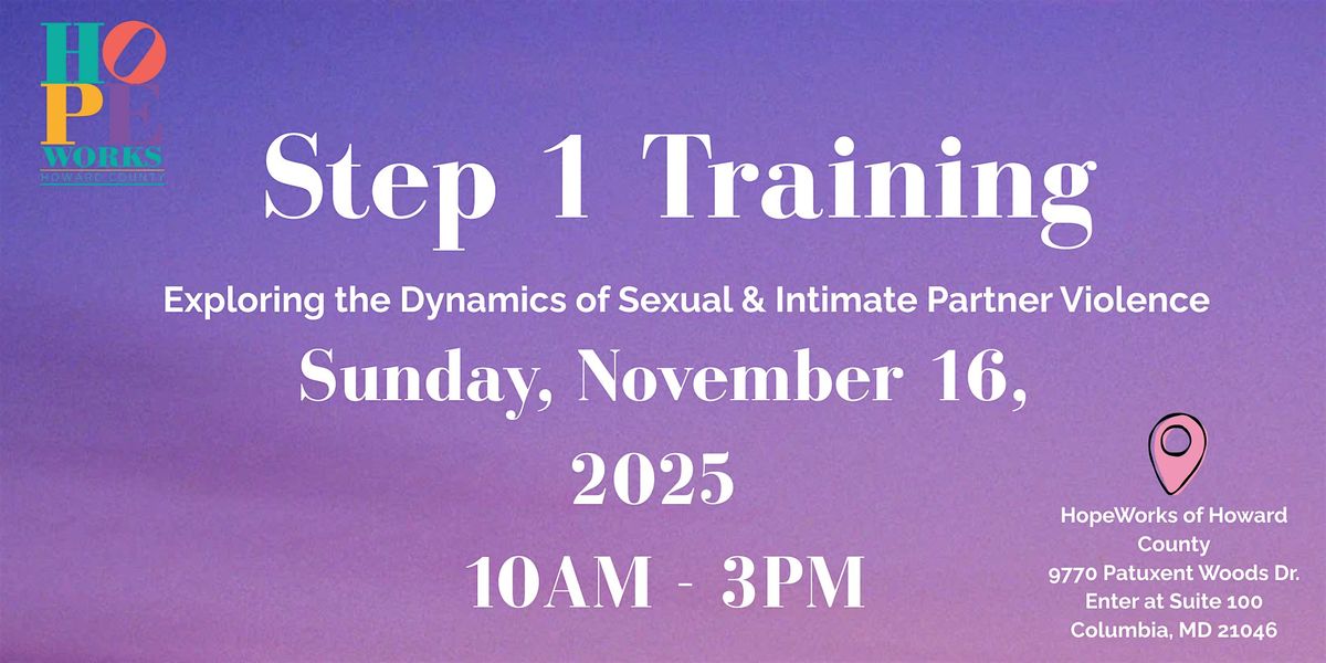 Step 1 Training: Understanding & Preventing Gendered Violence