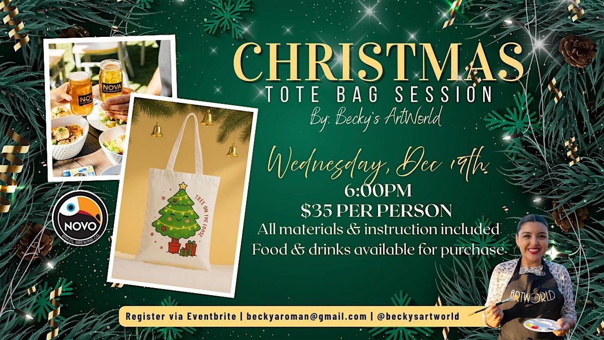 Christmas Tote Bag Session