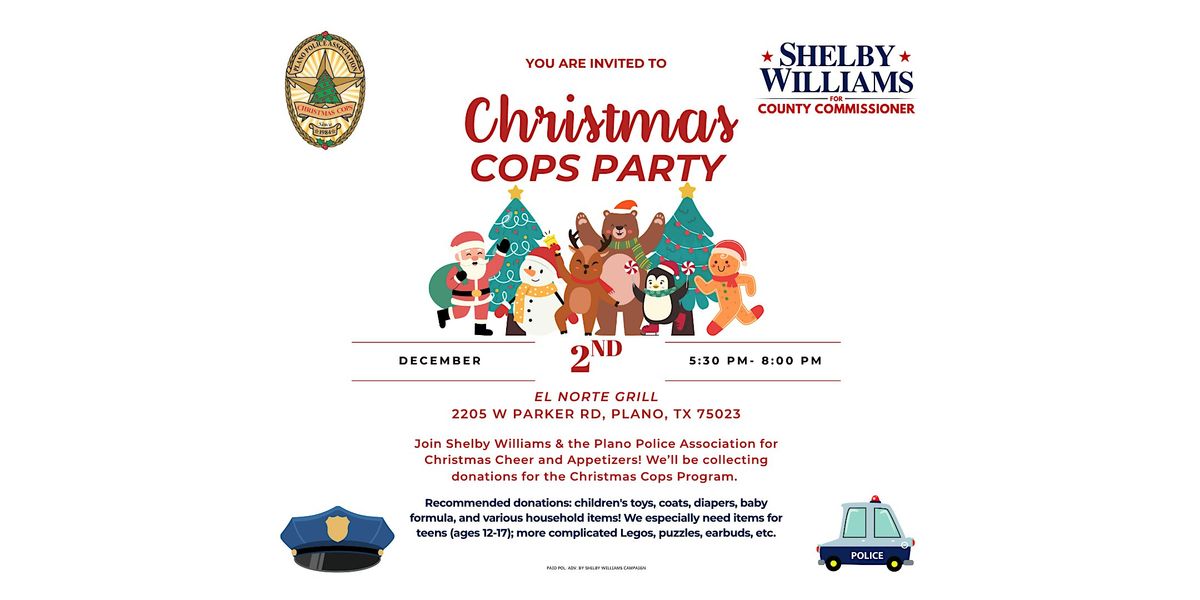 Christmas Cops and Shelby Williams!