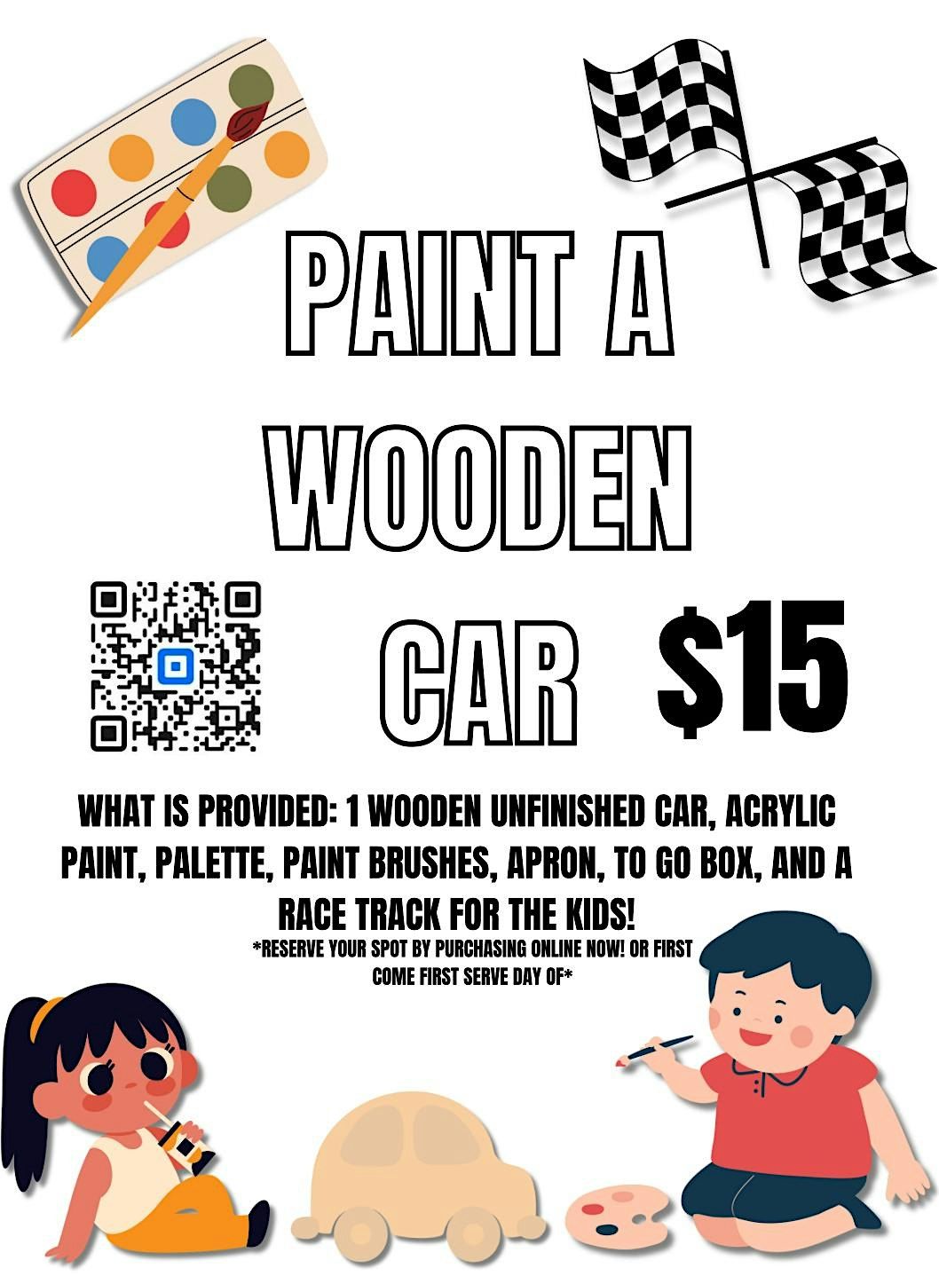 Paint a Wooden Car