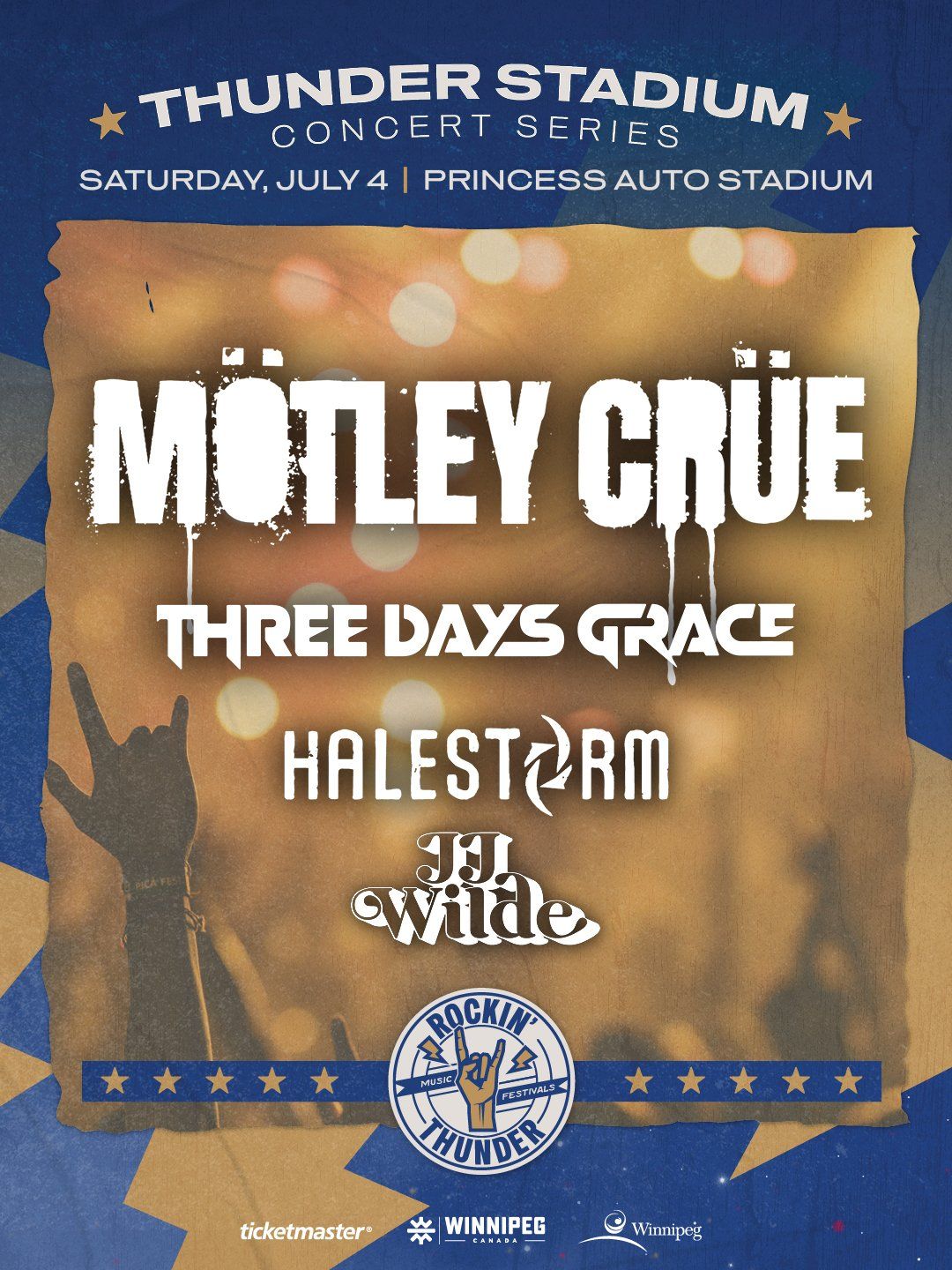 Rockin' Thunder Music Festival: Motley Crue Three Days Grace & Halestorm