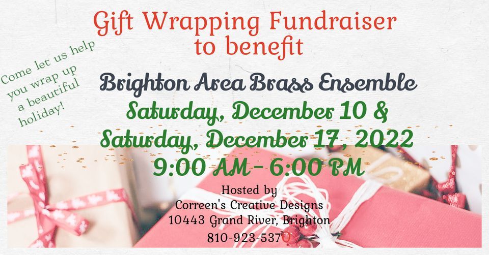 Gift Wrapping Fundraiser to Benefit Brighton Area Brass Ensemble