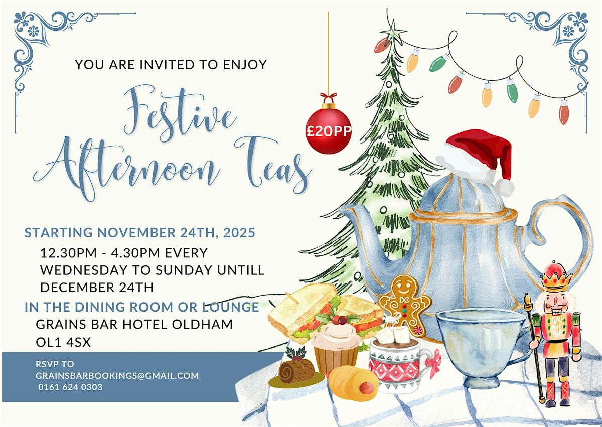 Festive Afternoon Teas with your besties