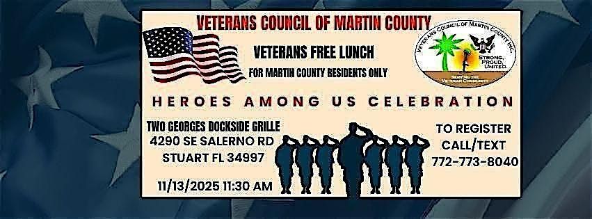 Martin County Residents Veterans Lunch Heroes Among Us Celebration