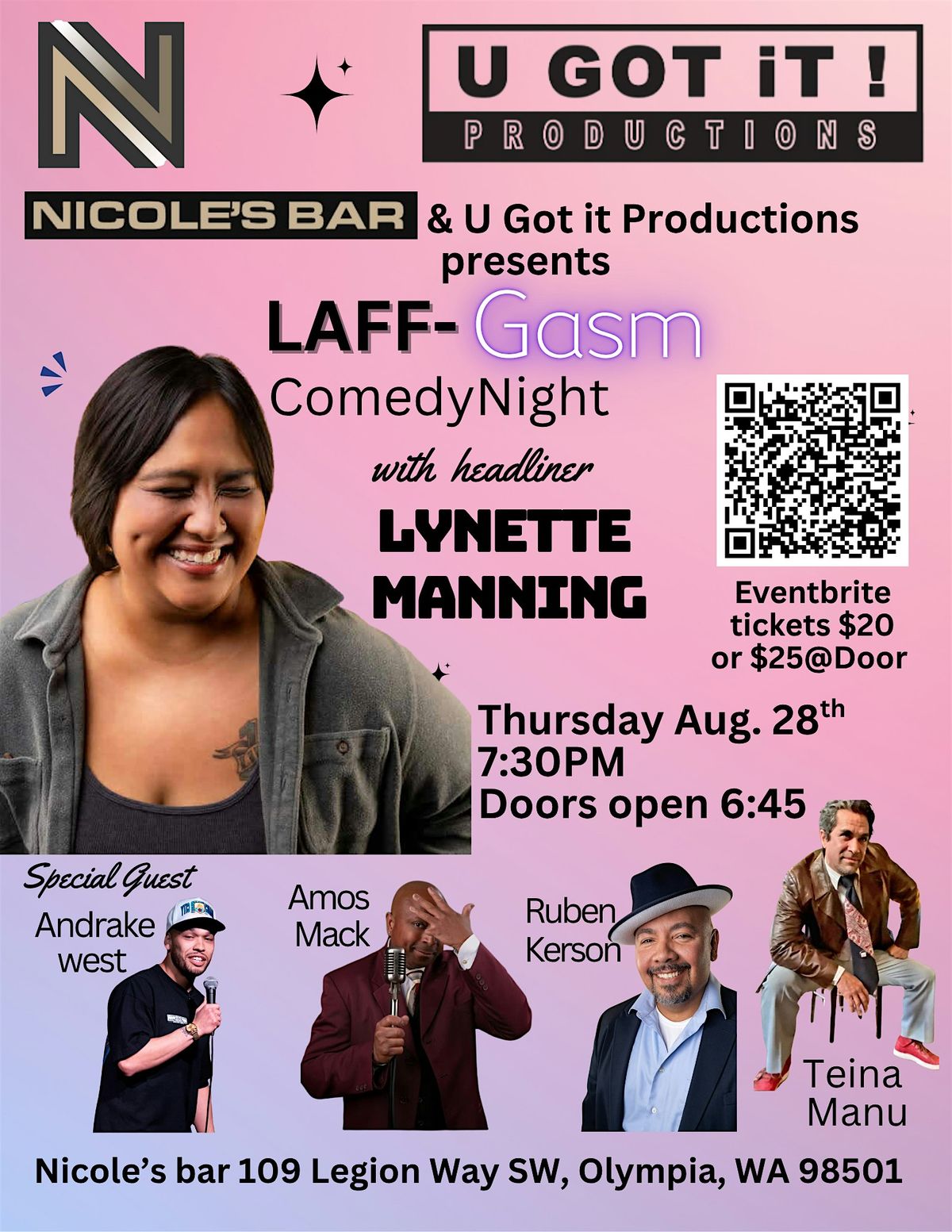 Nicole's Laff-Gasm Comedy Night!