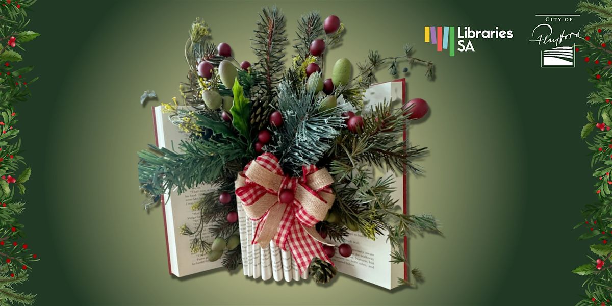 Christmas Themed Floral Book Vase Workshop