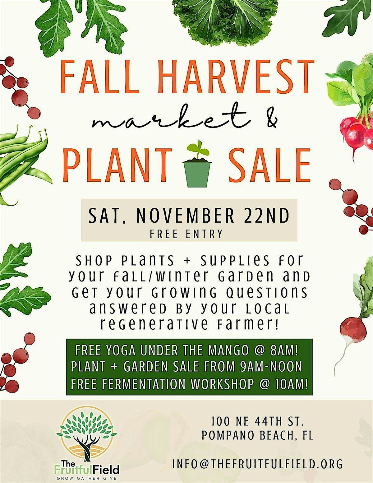 Fall Harvest Market + Organic Plant Sale