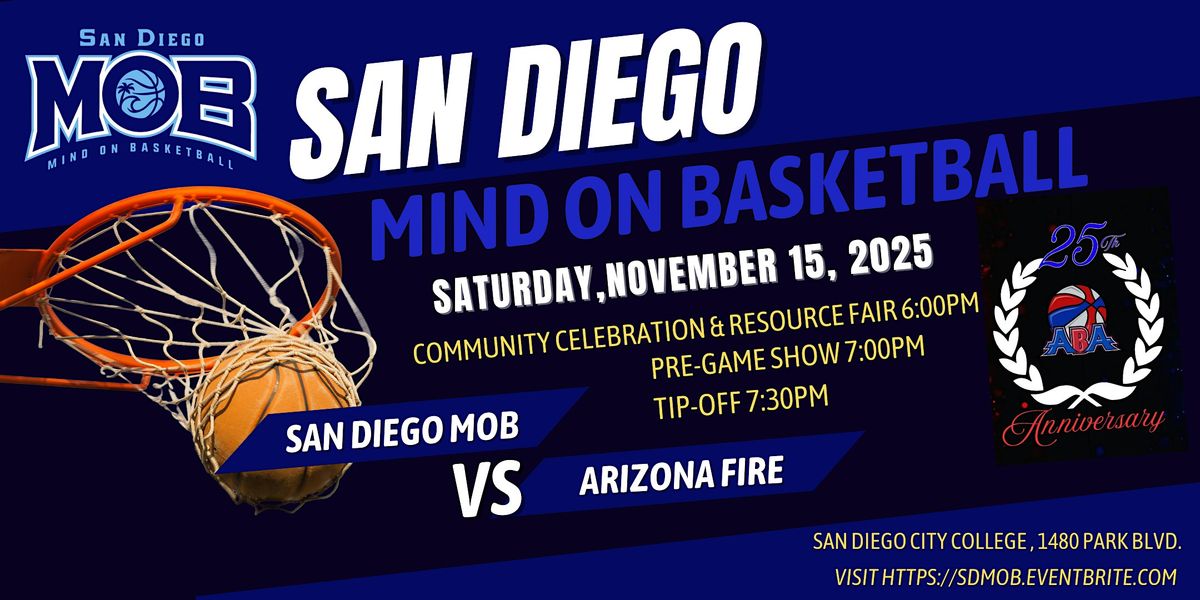 2025-26 San Diego Mind On Basketball (SD MOB) Season Tickets