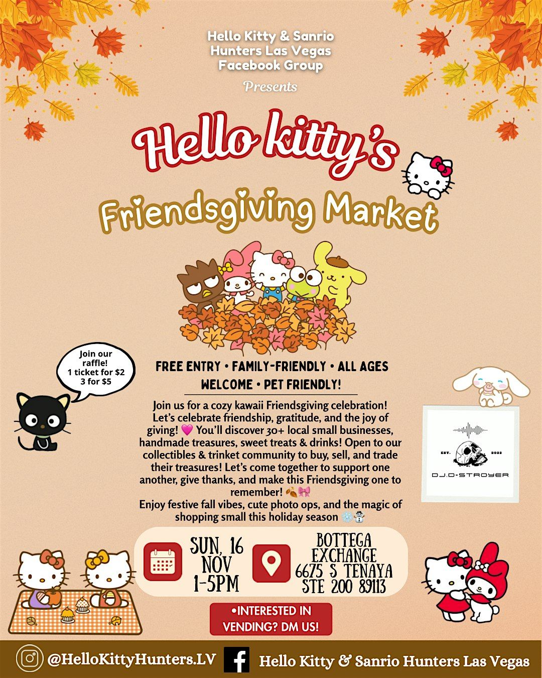 Hello kitty\u2019s Friendsgiving Market!
