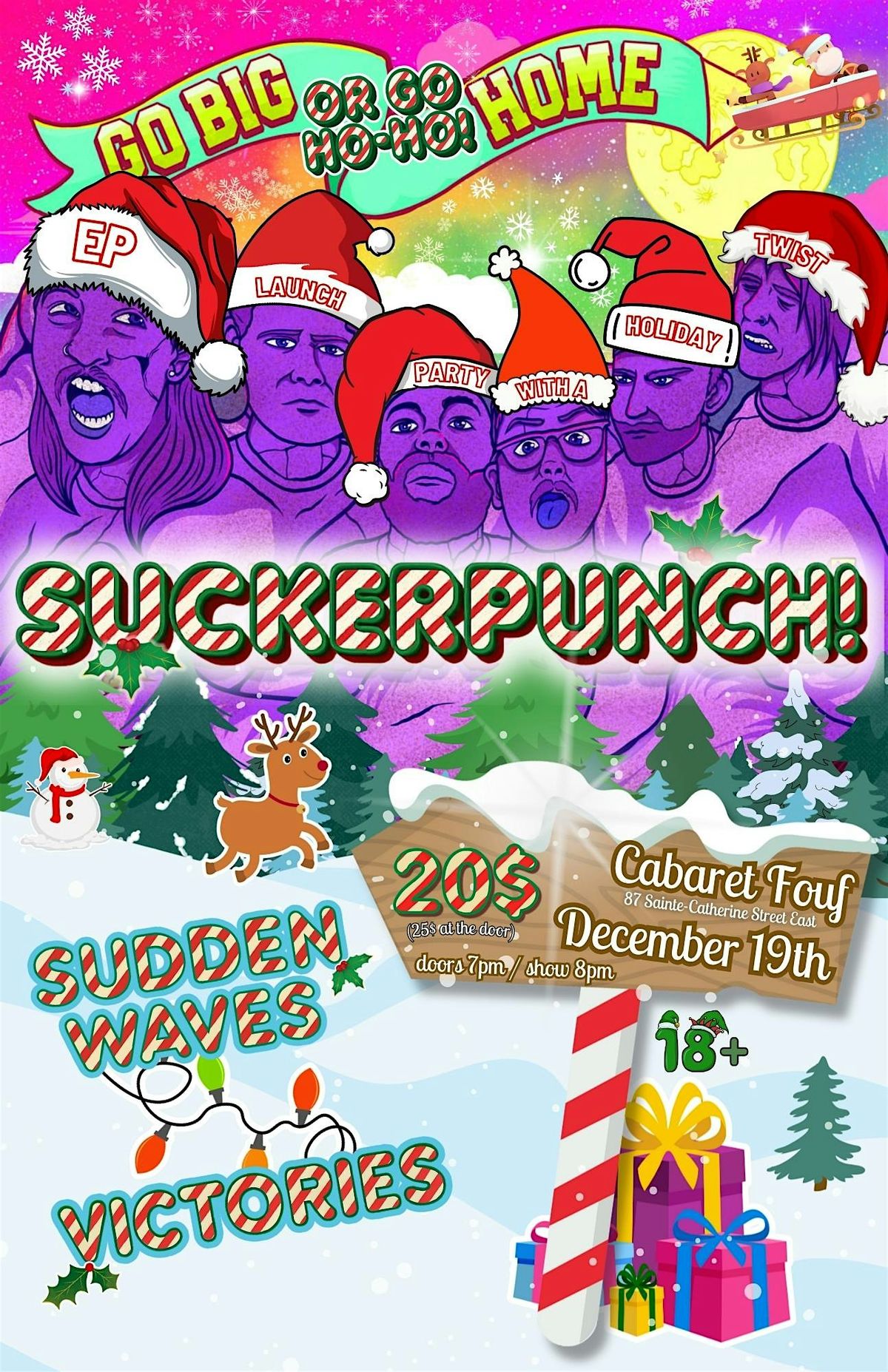 SUCKERPUNCH! - EP release \/ Holliday Party w\/ SUDDEN WAVES and VICTORIES