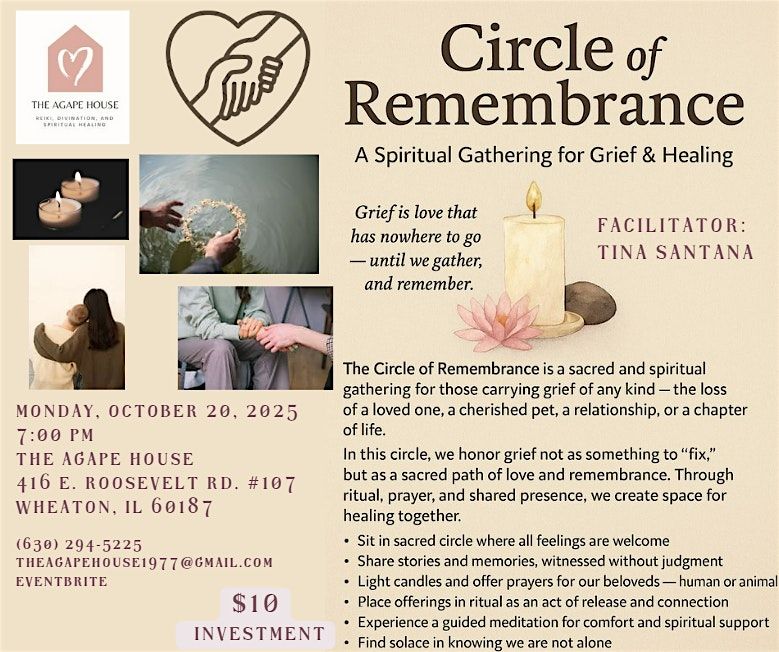 Circle of Remembrance: A Spiritual Gathering for Grief & Healing