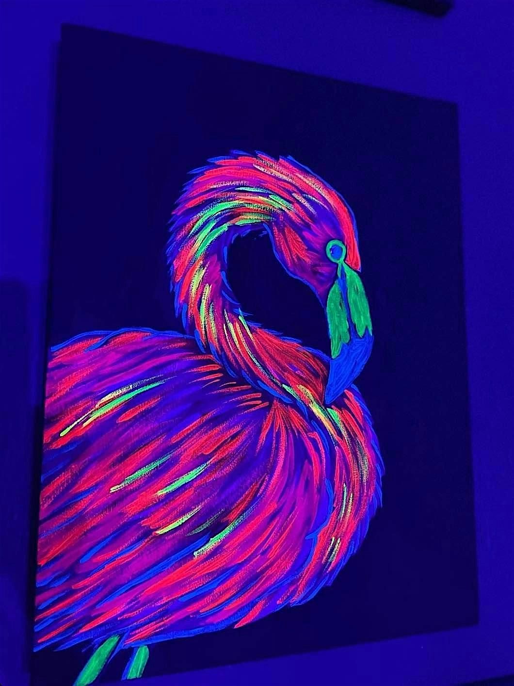 Neon Paint & Sip Experience