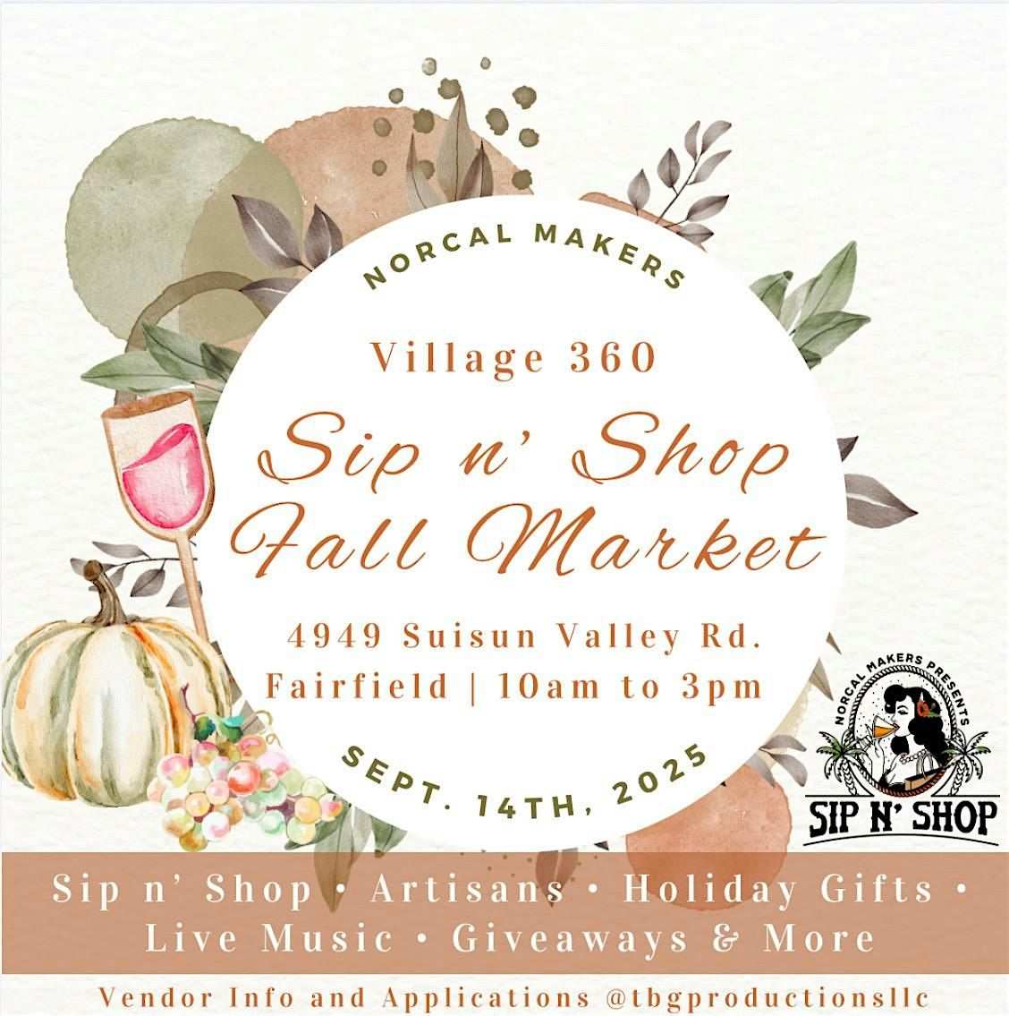 Fall Holiday Sip n Shop