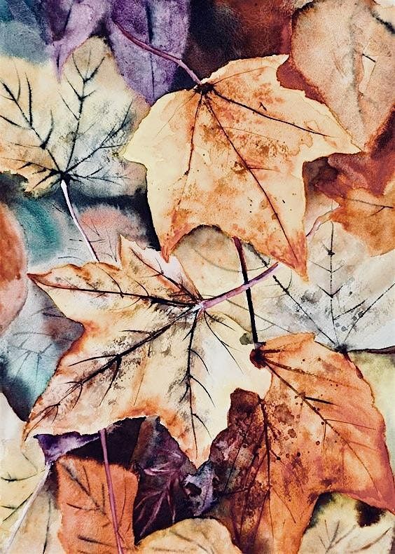 Painting Fall Landscape Scenes in Watercolors