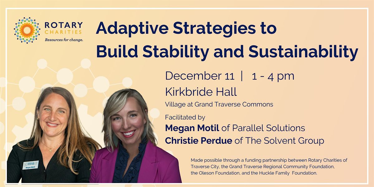 Adaptive Strategies to Build Stability and Sustainability