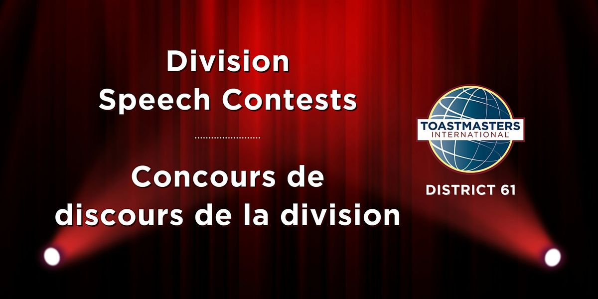 Toastmasters District 61 Division D Speech Contests (EN)