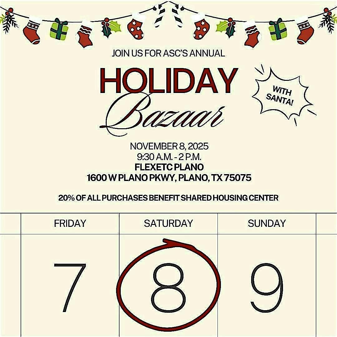 ASC's 5th Annual Holiday Bazaar Benefitting Shared Housing Center
