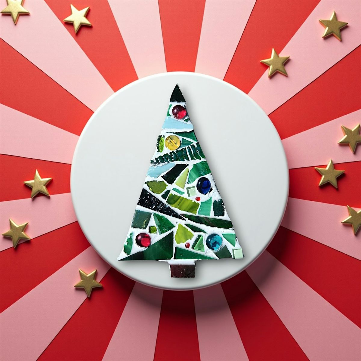 Christmas Tree Mosaics at Third Space Brewing