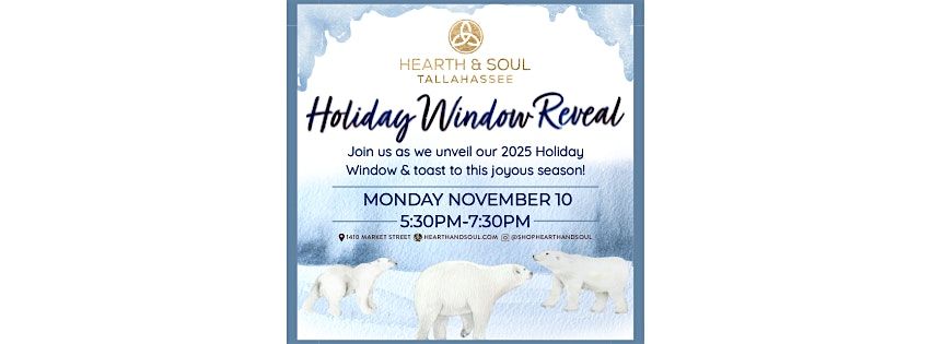 Hearth & Soul TLH Holiday Window Reveal