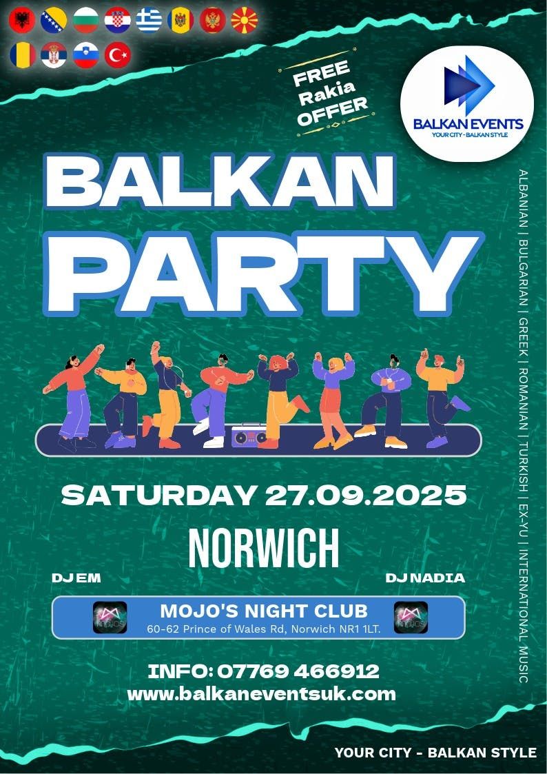 BALKAN Party NORWICH- Autumn Welcome
