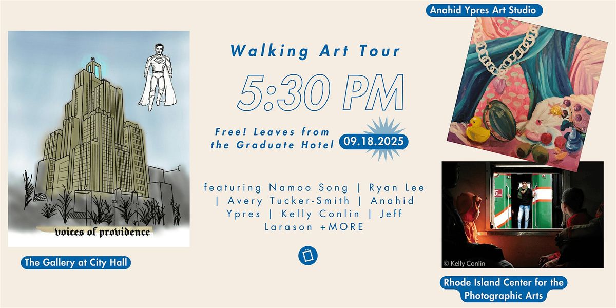 5:30 pm Walking Art Tour! with Gallery Night Providence