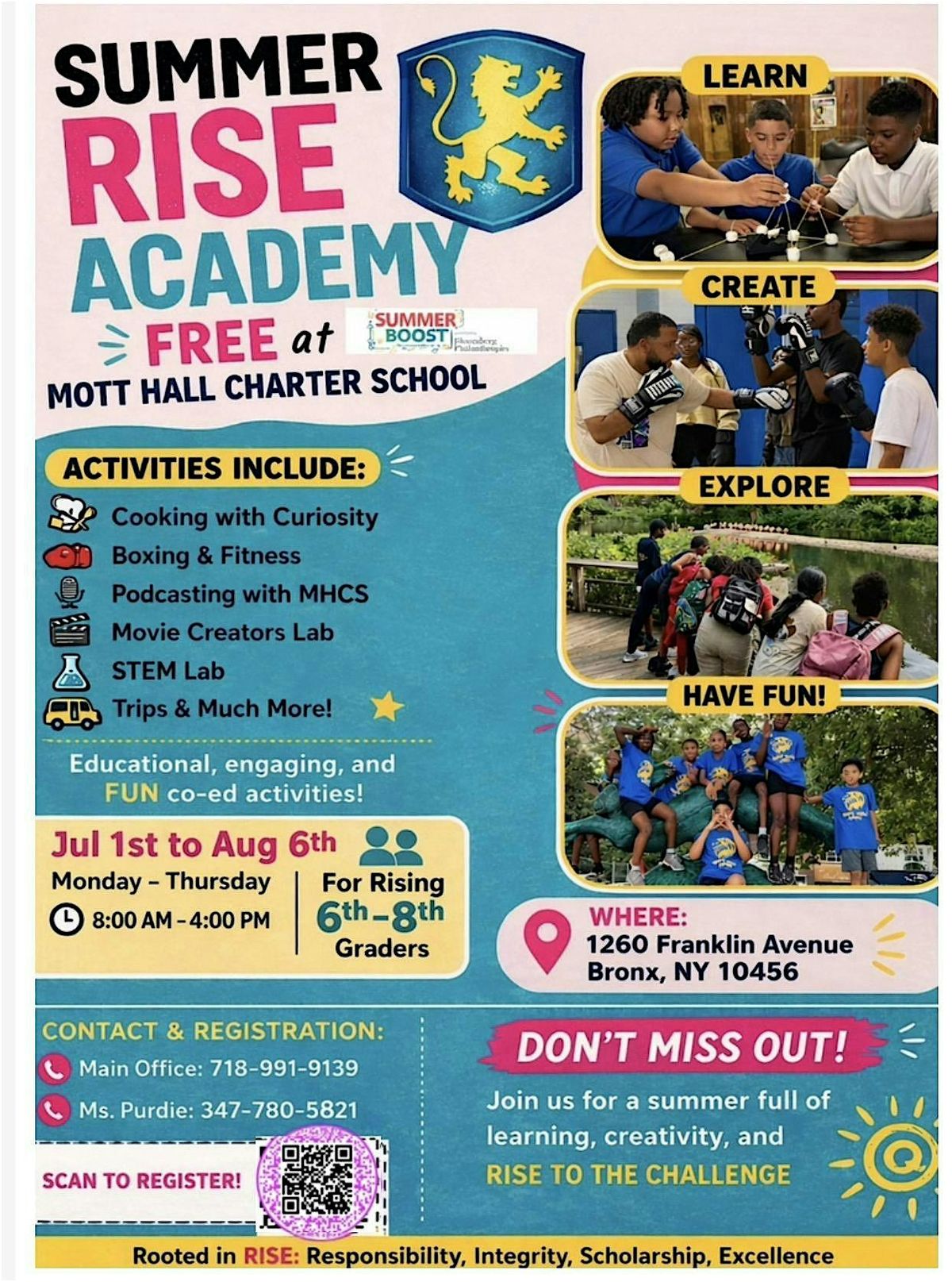 Mott Hall Charter School SUMMER RISE ACADEMY