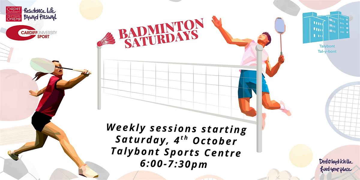 Badminton Saturdays \u00a6 Dydd Sadwrn Badminton