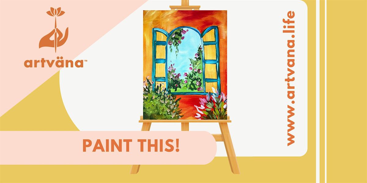 Artvana Shop, Sip & Paint Art Class at RSTORIE in Gig Harbor August 2025