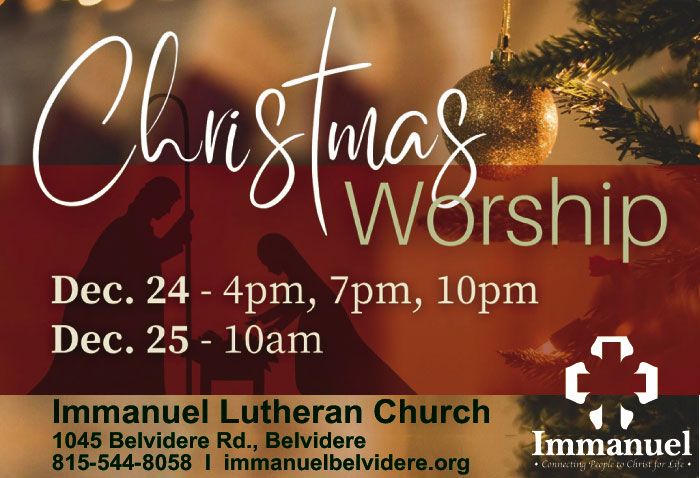 Christmas Worship | Immanuel Lutheran - Belvidere | December 24, 2023