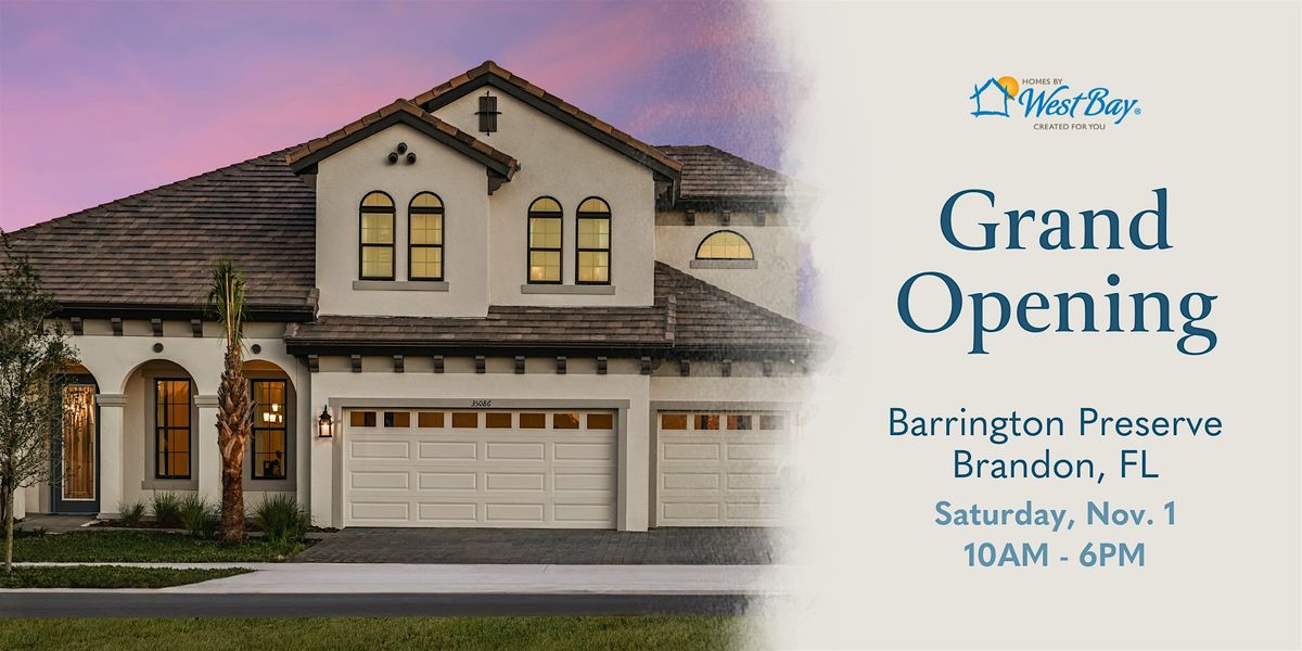 Grand Opening Event at Barrington Preserve