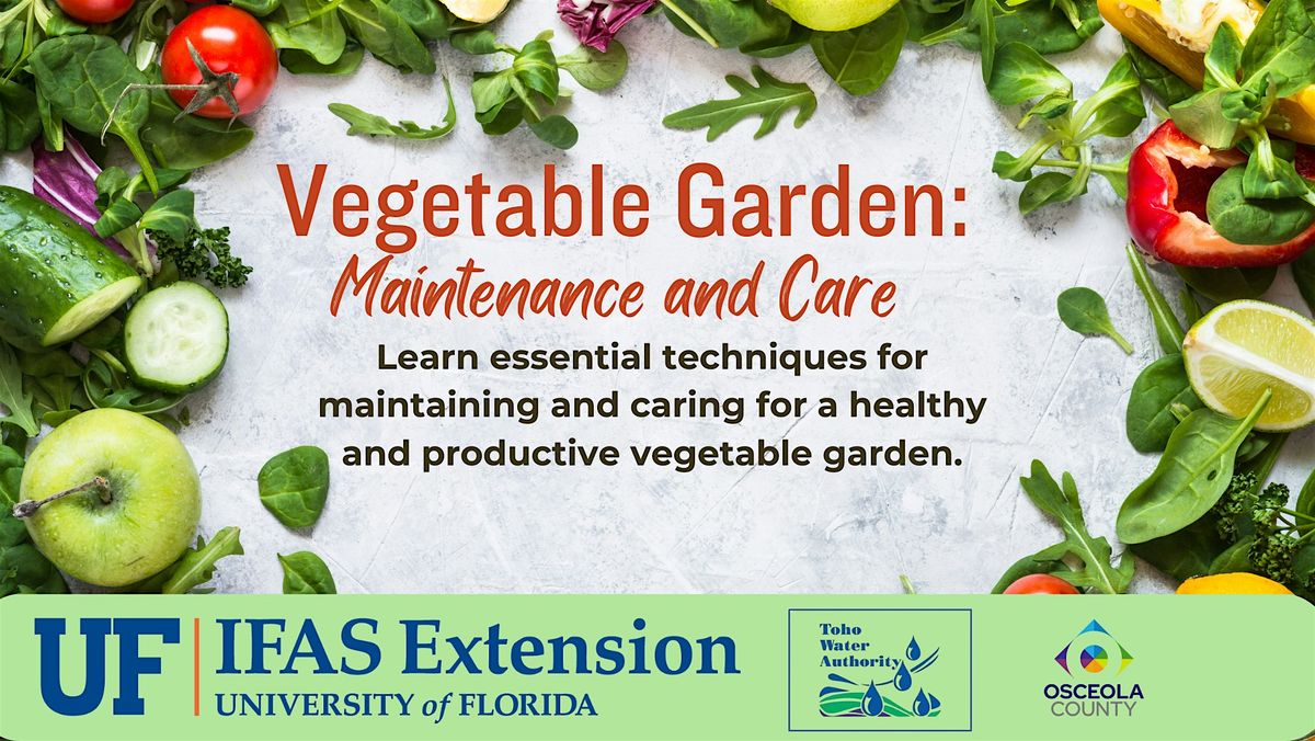 Vegetable Garden:  Maintenance & Care