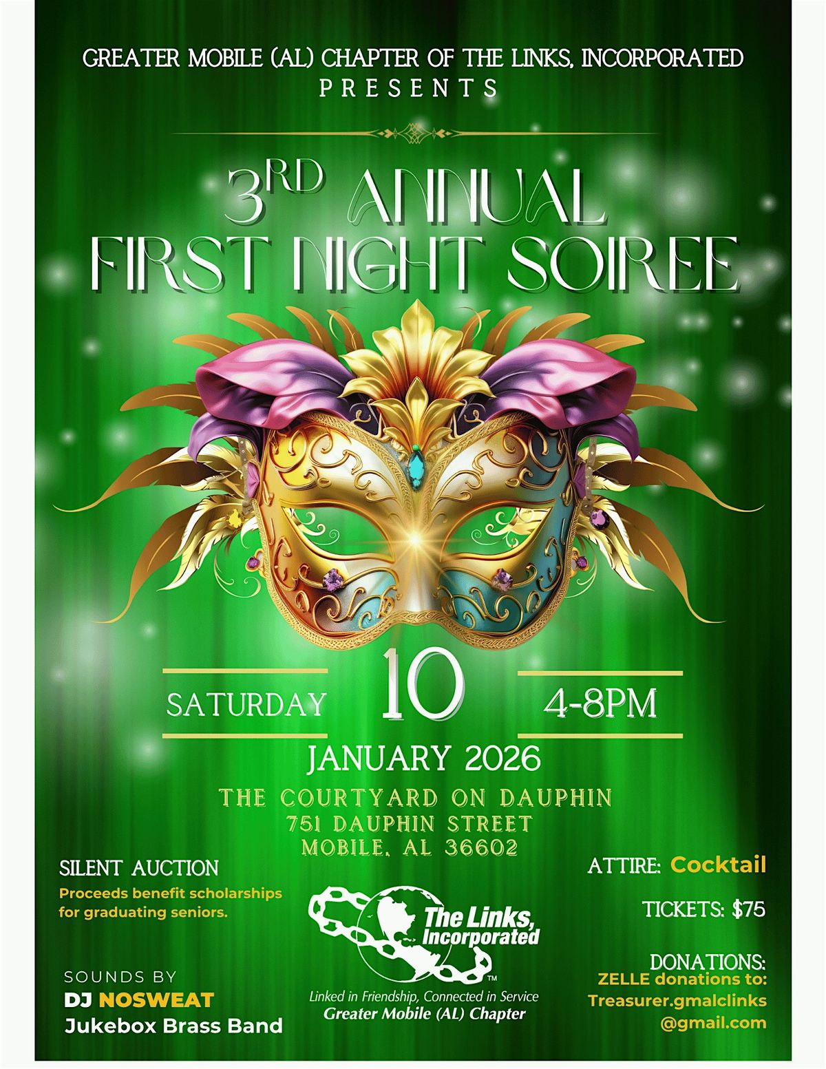 3rd Annual First Night Soiree