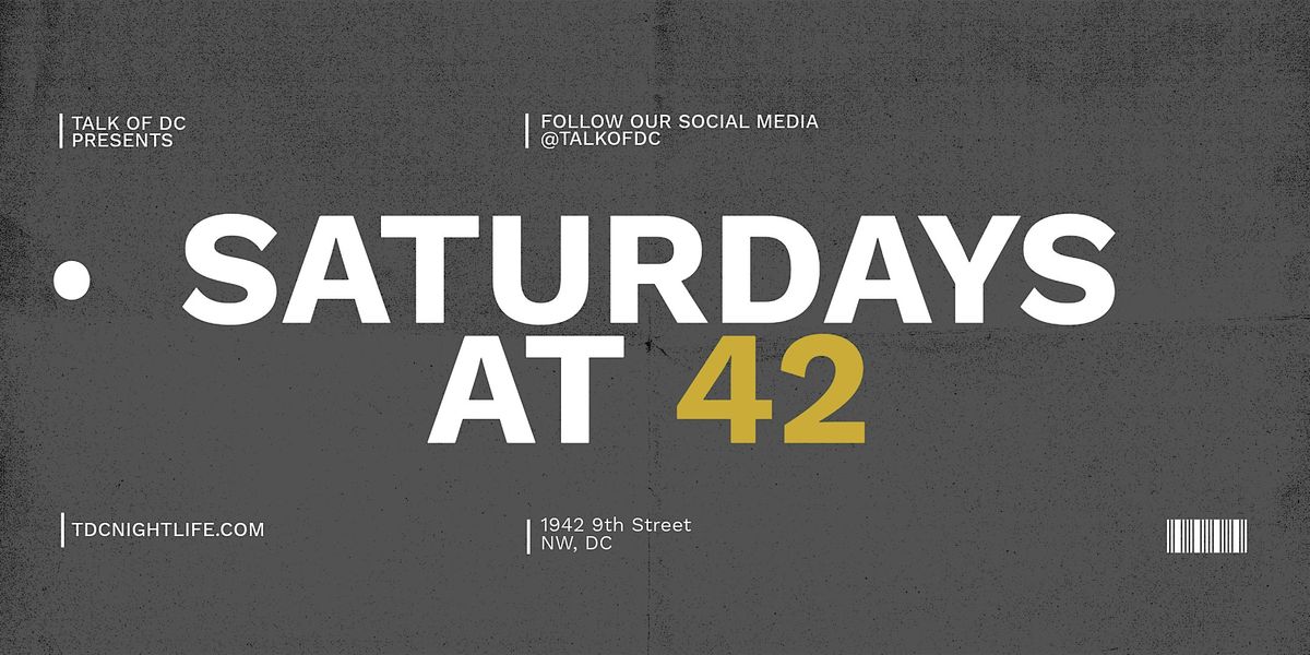 Saturdays At 42!  Amazing Music + Food + Hookah  | Free W\/ RSVP