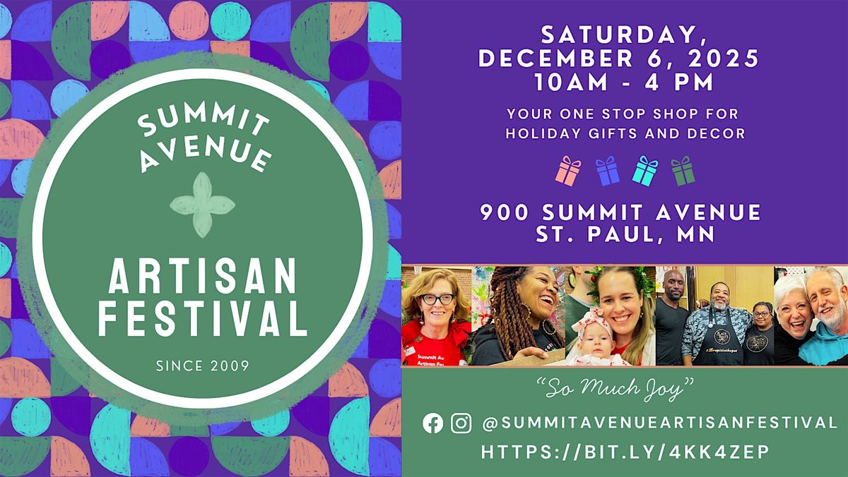 16th Annual Summit Avenue Artisan Festival 2025